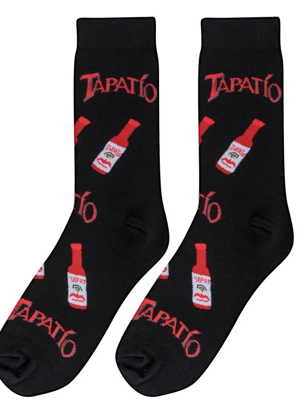 Odd Sox Tapatio Hot Sauce Crew Socks Black Men’s 6–12 NWT